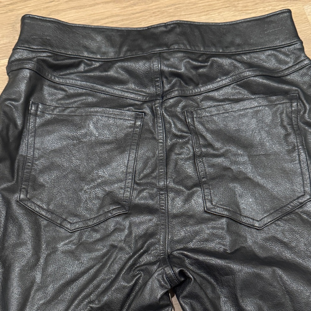 SPANX Black Faux Leather Pants size XS NWT - Picture 4 of 4